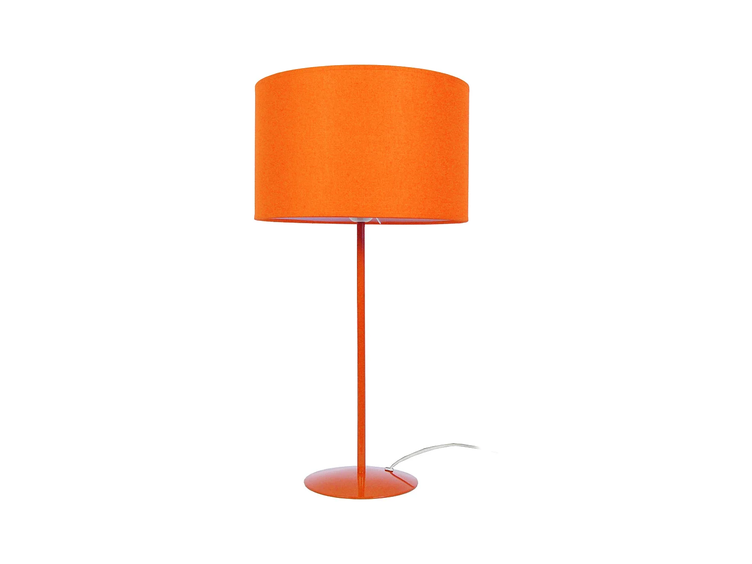 Lámpara de Mesa  TOSEL ,metal,Naranja,A 58xD30x P 30cm