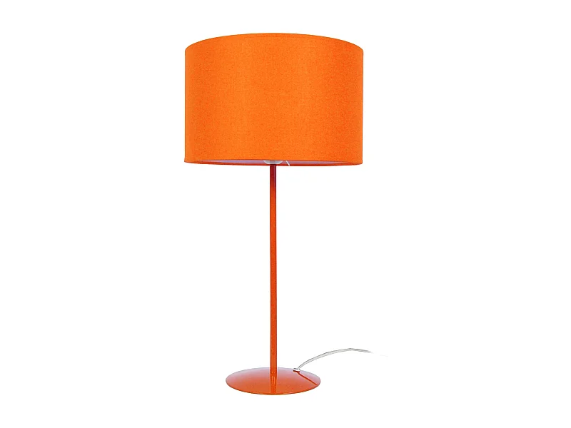 Lampe a Poser TOSEL ,métal,Orange ,H 58xD30x P 30cm