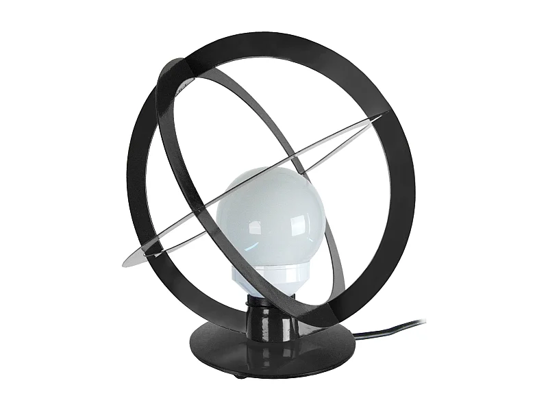 Lámpara de noche TOSEL ,metal,Negro ,A29xD28xP28cm