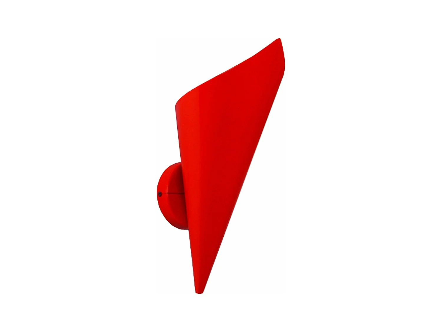 Applique métal acier rouge 25 cm.