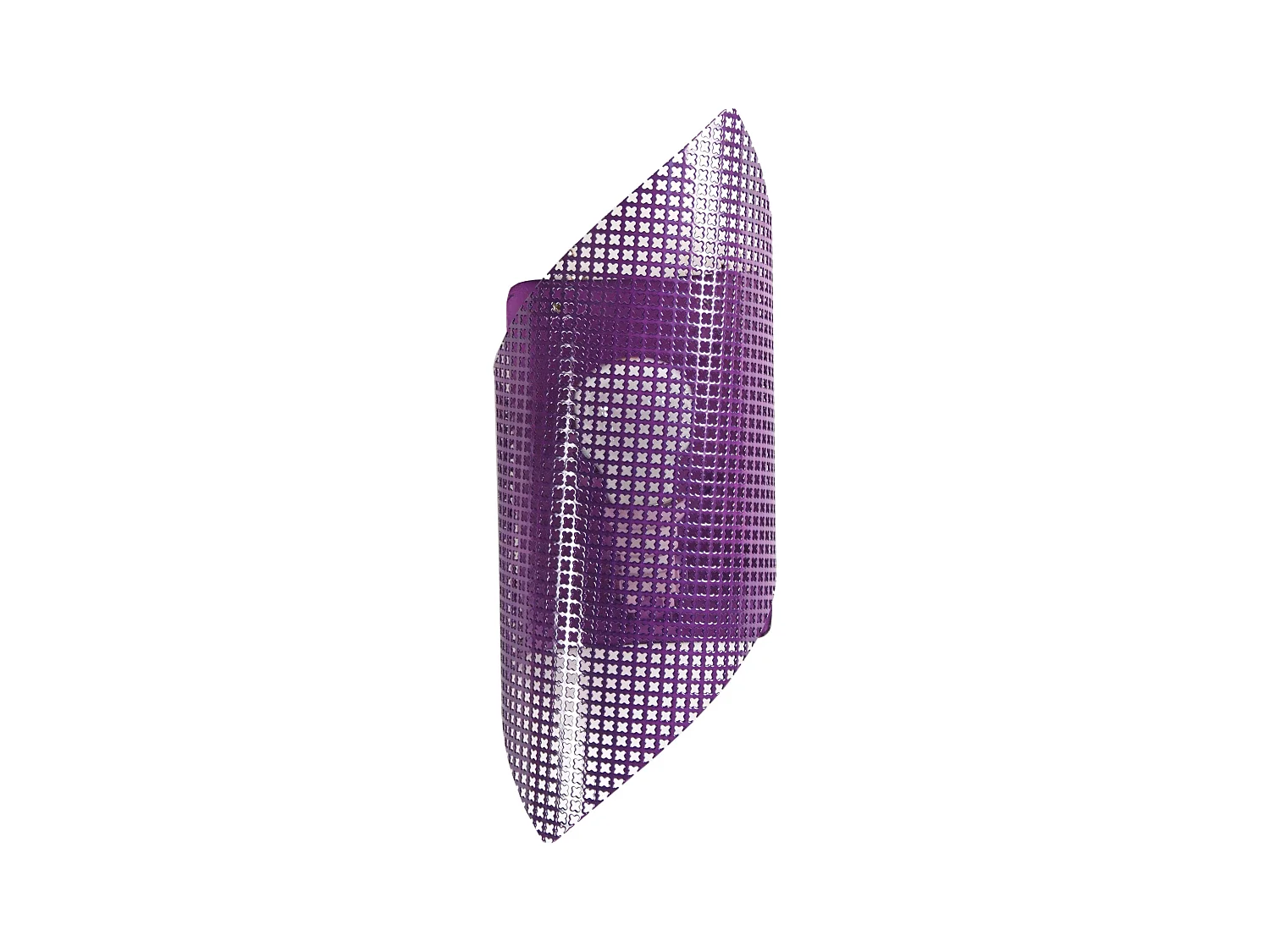 Aplique TOSEL BOUCLE LACY metal meio cilindro roxo D33 x  H9  cm