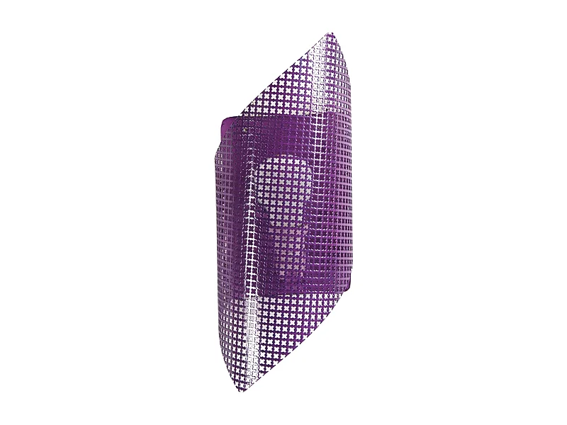 Applique TOSEL ,métal,Violet , P 9xD13xD H cm