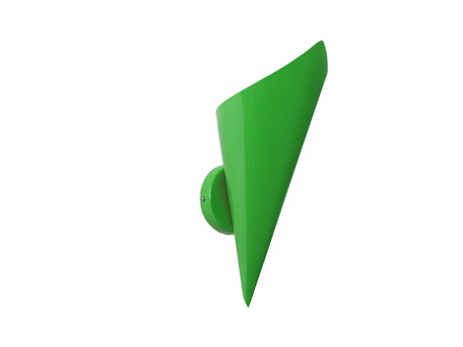 Applique métal acier vert 25 cm.