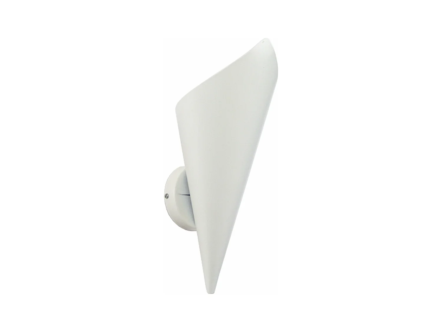 Applique métal acier ivoire 25 cm.