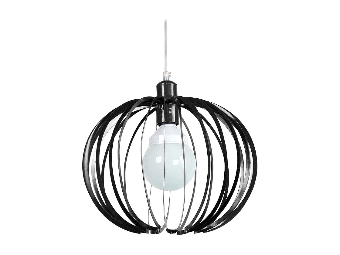 Suspensão TOSEL AFONSO metal globo preto D25 x  H85  cm