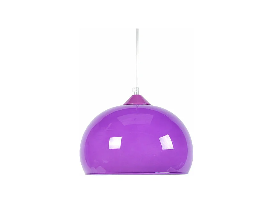 Suspension bol verre  violet  80 cm.