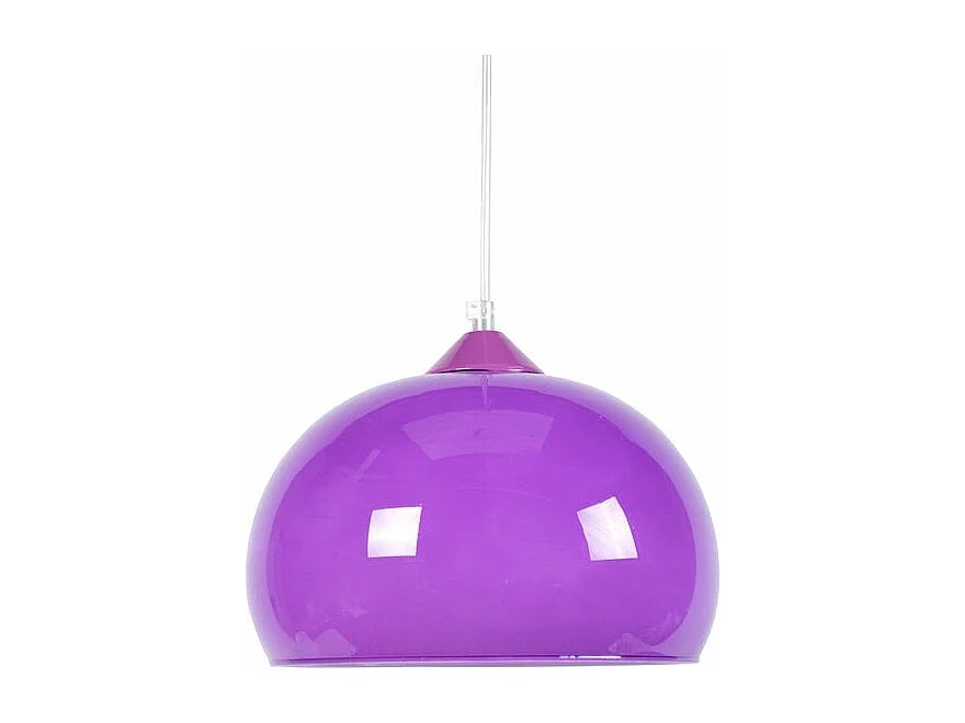 Suspension bol verre  violet  80 cm.