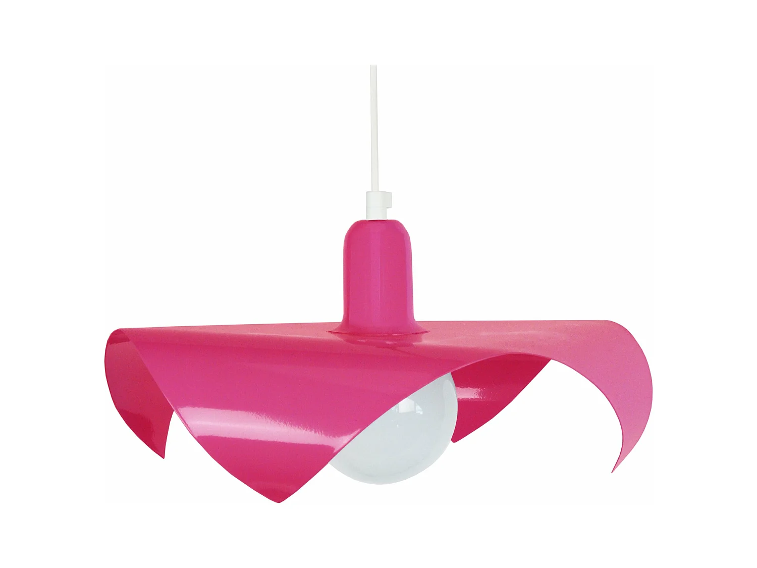 Suspensão TOSEL  MOUCHOIR vidro globo preto D35 x  H77  cm