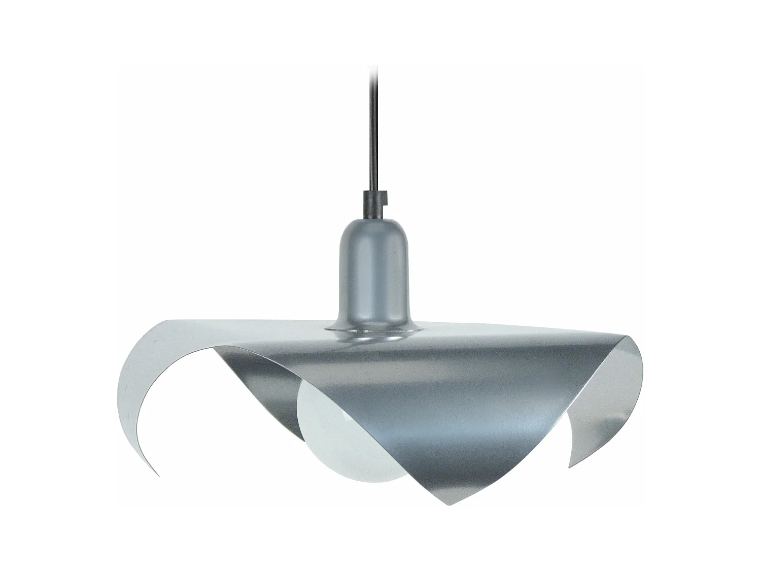 Suspensão TOSEL  MOUCHOIR metal tigela branco D35 x  H80  cm