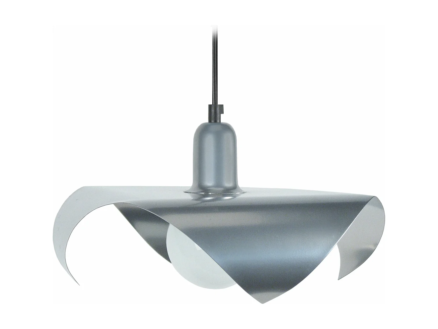 Suspension métal napperon, aluminium 80cm.