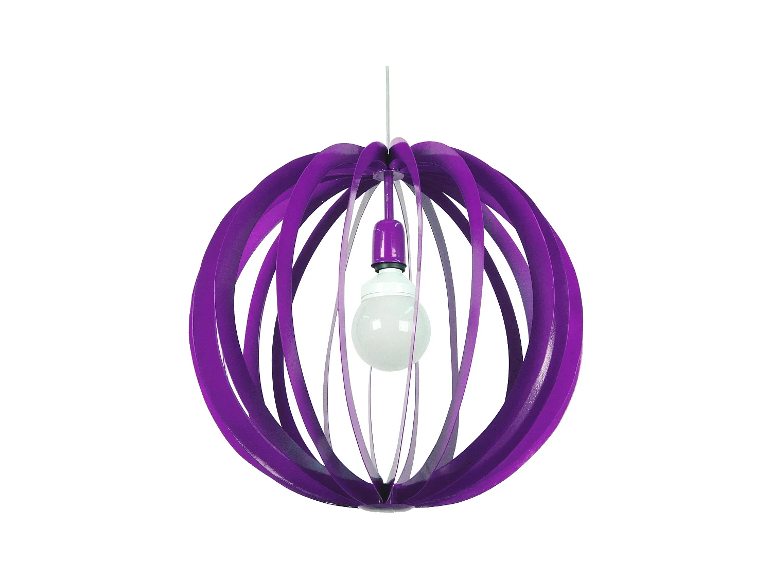 Suspensão TOSEL  HOLLYWOOD plástico cilindro vermelho D14 x  H77  cm