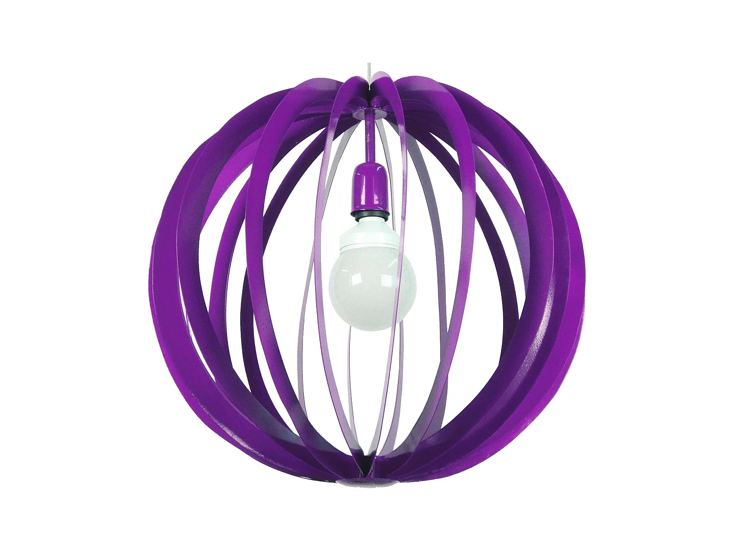 Suspensão TOSEL  HOLLYWOOD plástico cilindro vermelho D14 x  H77  cm