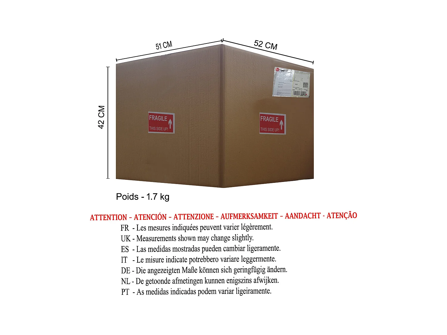 Suspensão TOSEL  HOLLYWOOD plástico cilindro vermelho D14 x  H77  cm