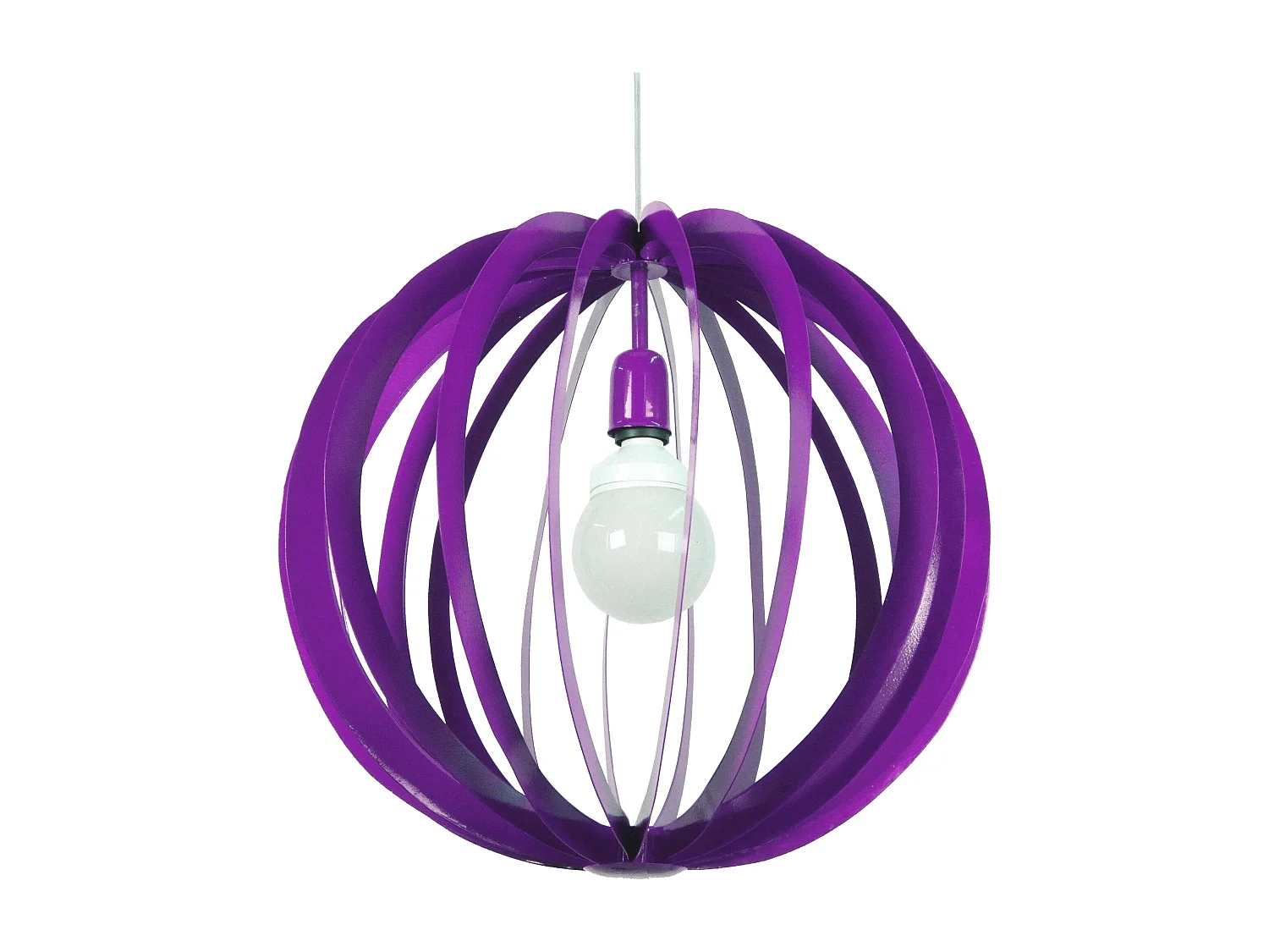 Suspension TOSEL ,métal,Violet ,H110xD 50x P 50cm
