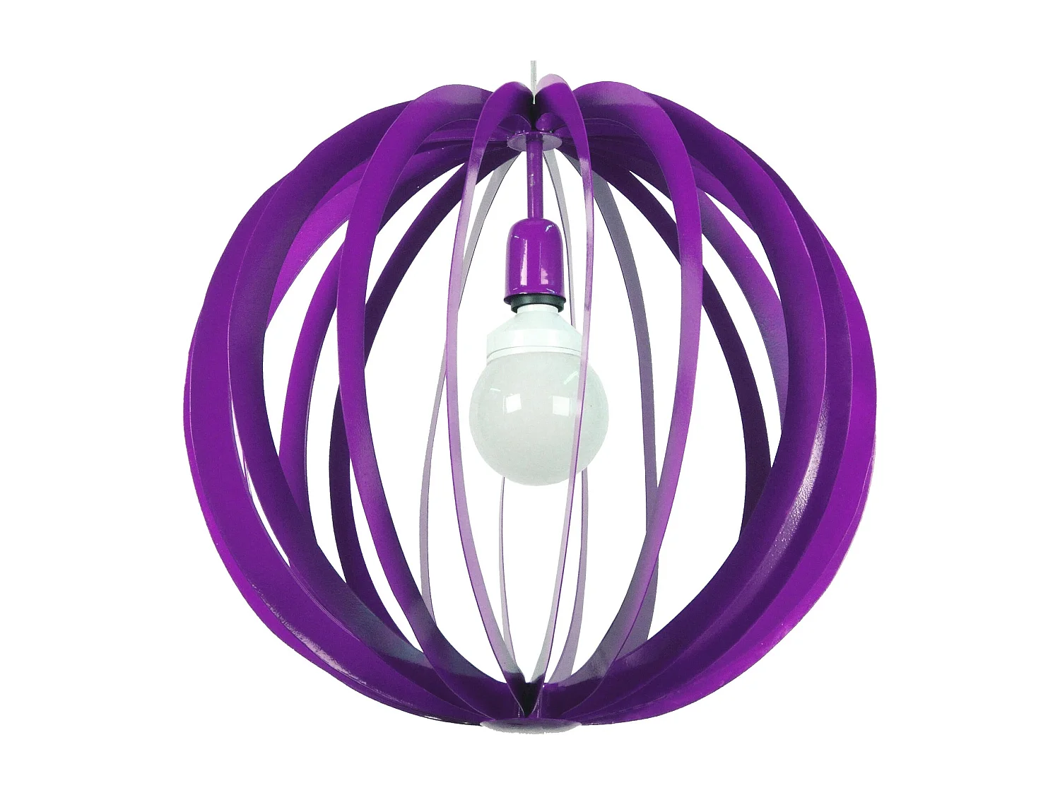 Suspension TOSEL ,métal,Violet ,H110xD 50x P 50cm