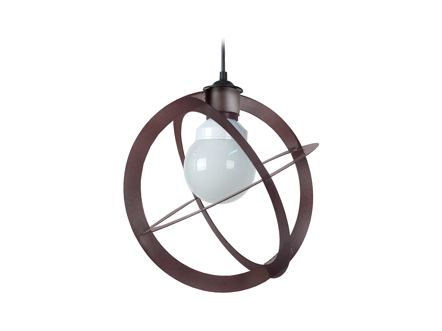 Suspensión  TOSEL ,metal, Marrón,A 88xD28x P 28cm