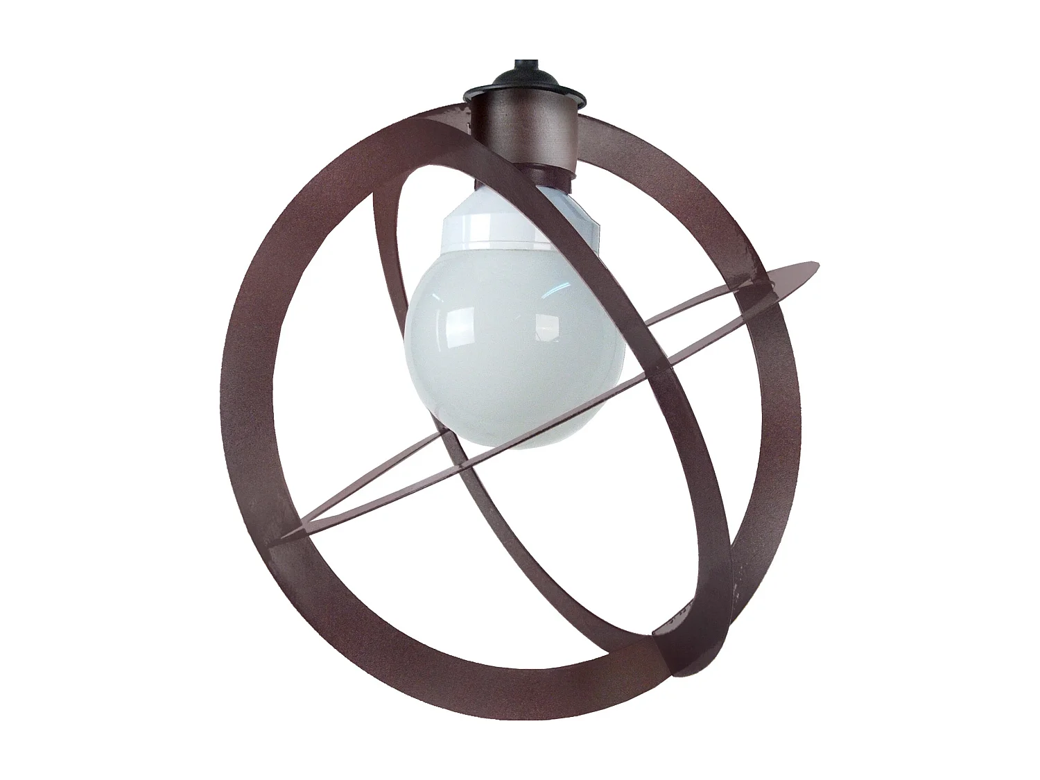 Suspensión  TOSEL ,metal, Marrón,A 88xD28x P 28cm