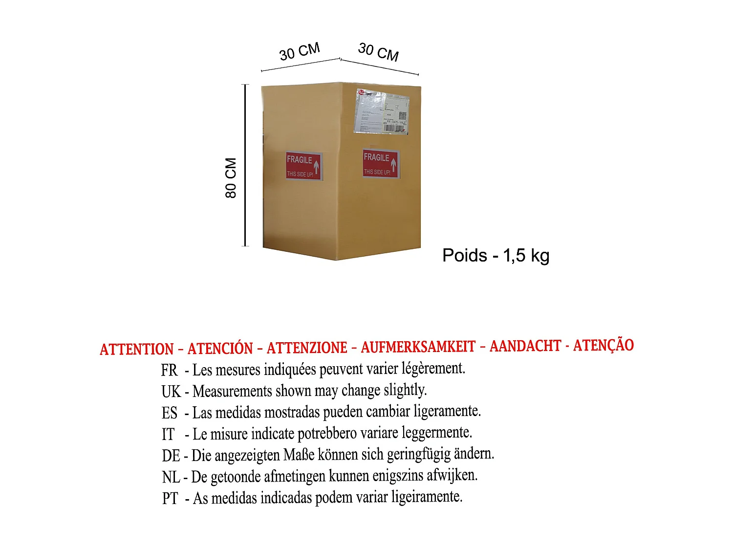 Suspension TOSEL ,métal, Rouge ,H88xD 28x P 28cm