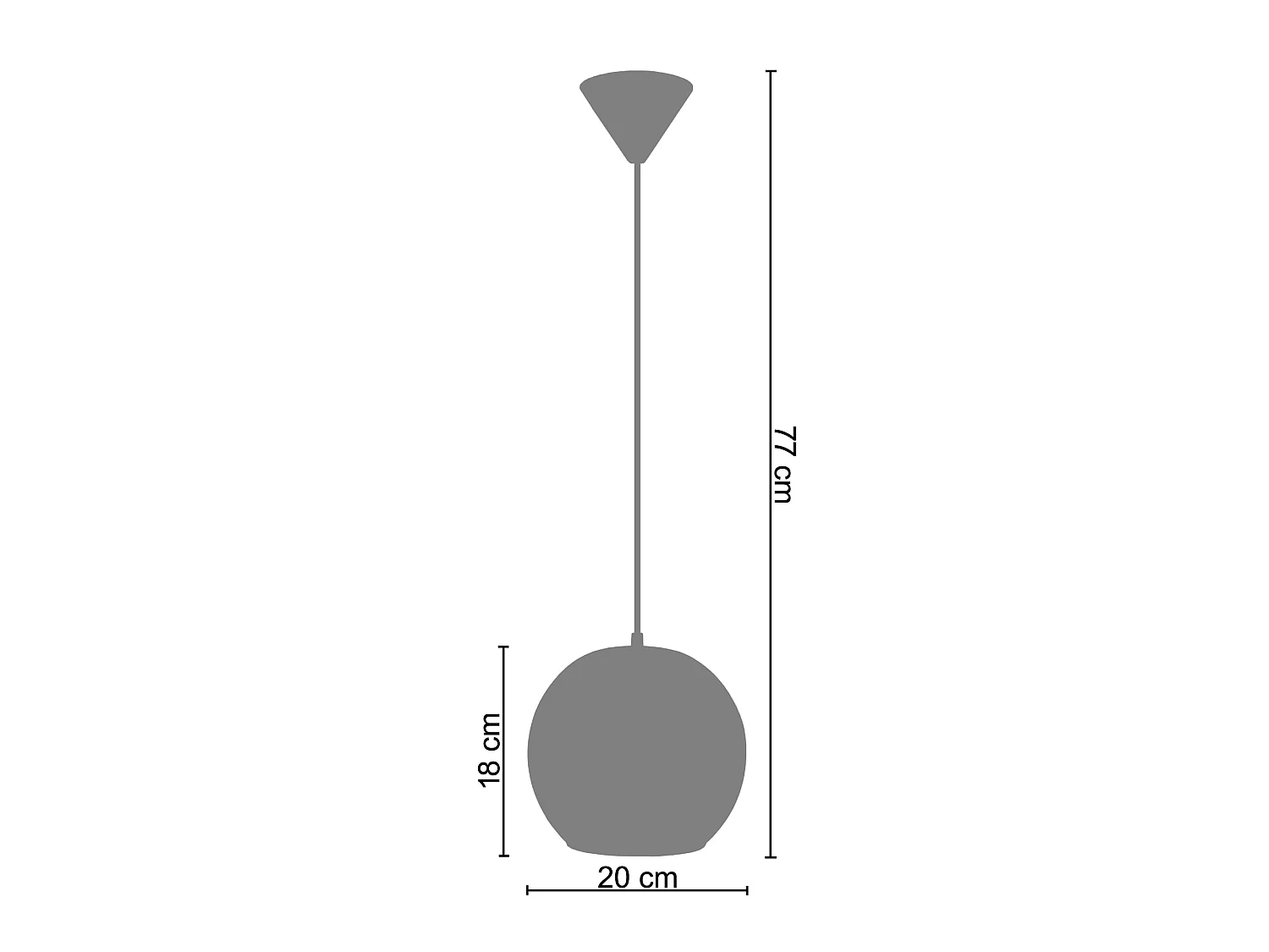 Lampadario a sospensione  vetro globo BOULLEGOSA  blu  D'20 cm
