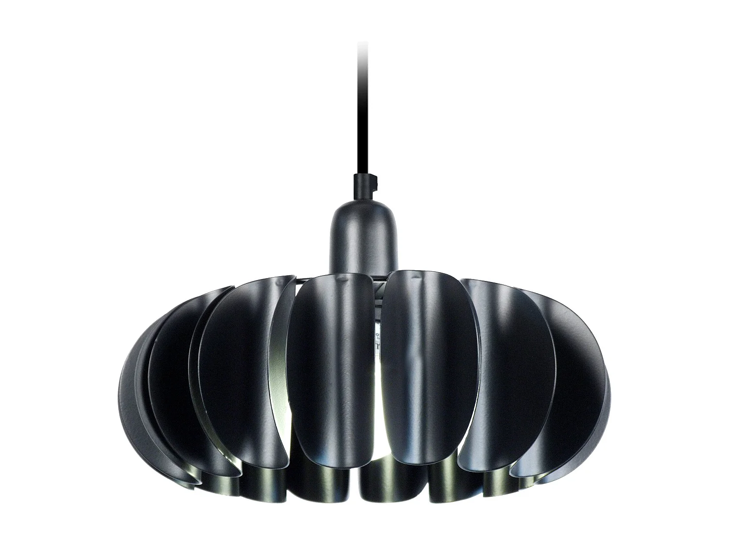 Suspensión  TOSEL ,metal ,Negro ,A 77xD 30x P 30cm