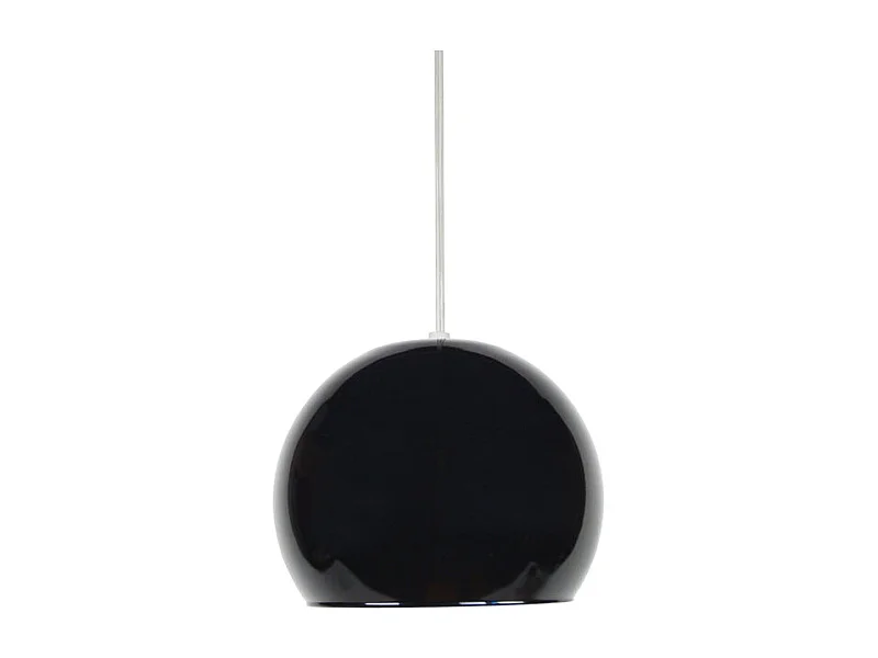 Suspension bol verre  noir 75 cm.