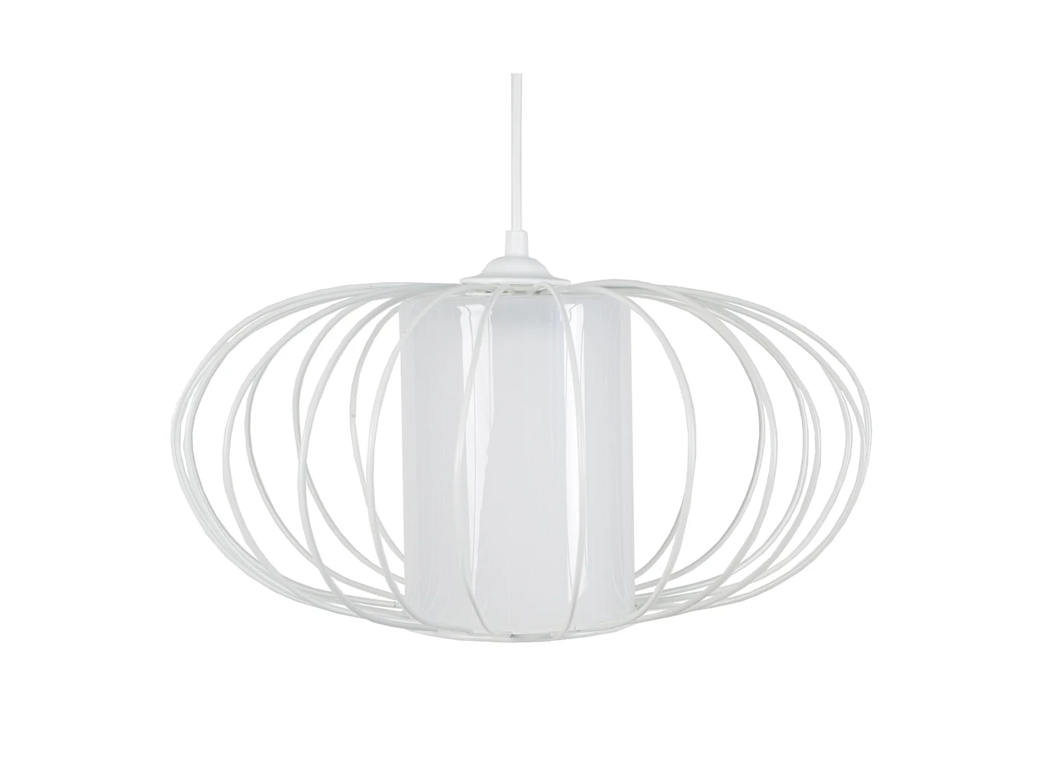 Suspensão TOSEL  OITA vidro globo amarelo D35 x  H77  cm