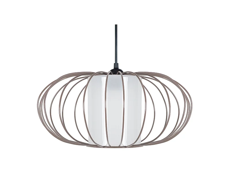 Lustre TOSEL  OITA vidro braço vermelho D48 x  H32  cm