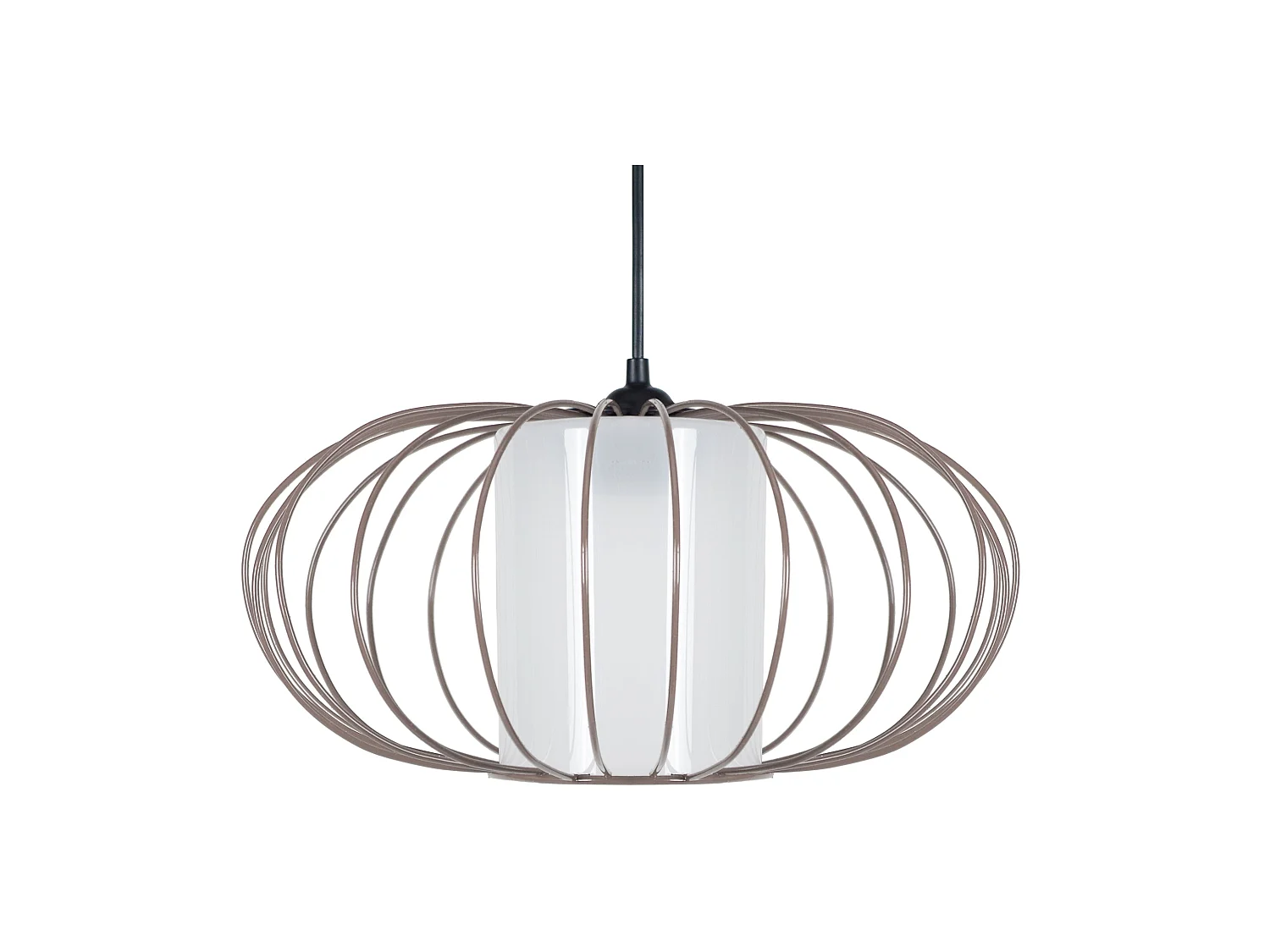 Lustre TOSEL  OITA vidro braço vermelho D48 x  H32  cm