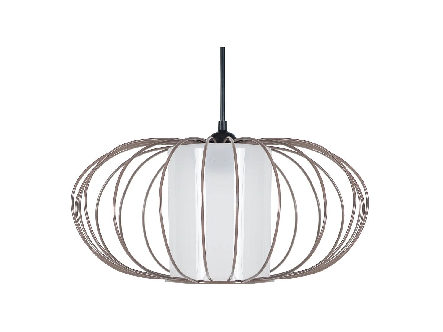 Lustre TOSEL  OITA vidro braço vermelho D48 x  H32  cm