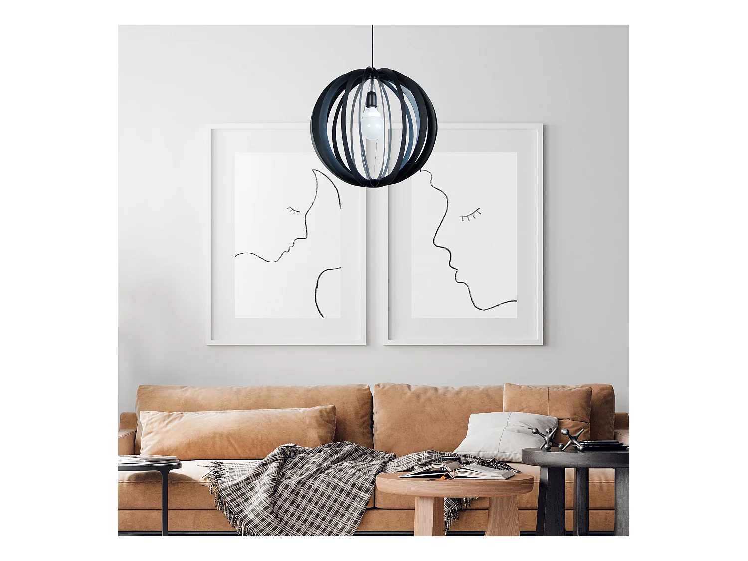 Suspensão TOSEL  HOLLYWOOD lâmpada decorativa Lâmpada  D10 x  H85  cm