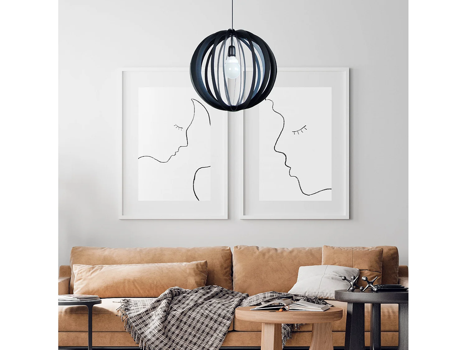 Suspensão TOSEL  HOLLYWOOD lâmpada decorativa Lâmpada  D10 x  H85  cm