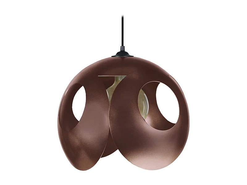 Suspension sephere métal  bronze 80 cm.