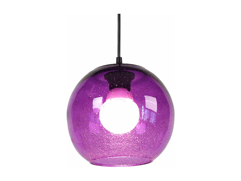 Suspensão TOSEL  BOULLEGOSA vidro tigela roxo D20 x  H77  cm