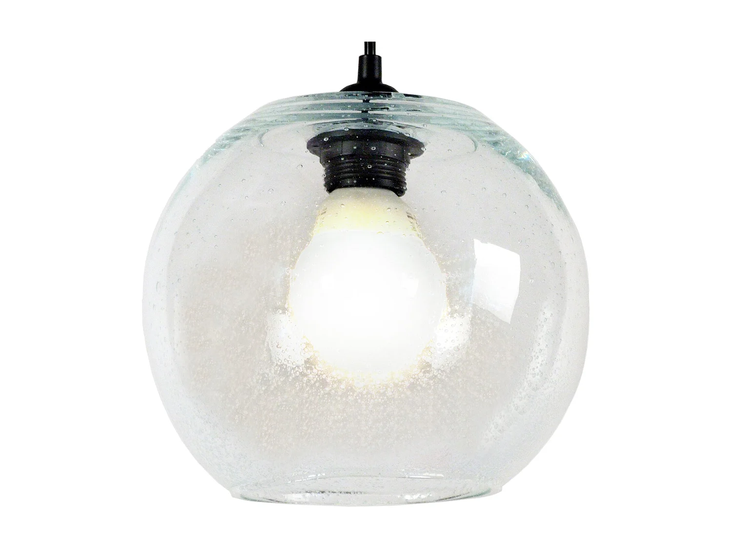 Suspensão TOSEL  BOULLEGOSA vidro tigela claro D20 x  H77  cm