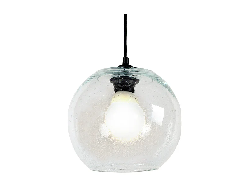 Suspension TOSEL ,verre,Aluminio,H 77xD 20x P 20cm