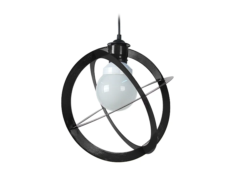 Suspensión  TOSEL ,metal, Negro , A 88xD28xP28cm