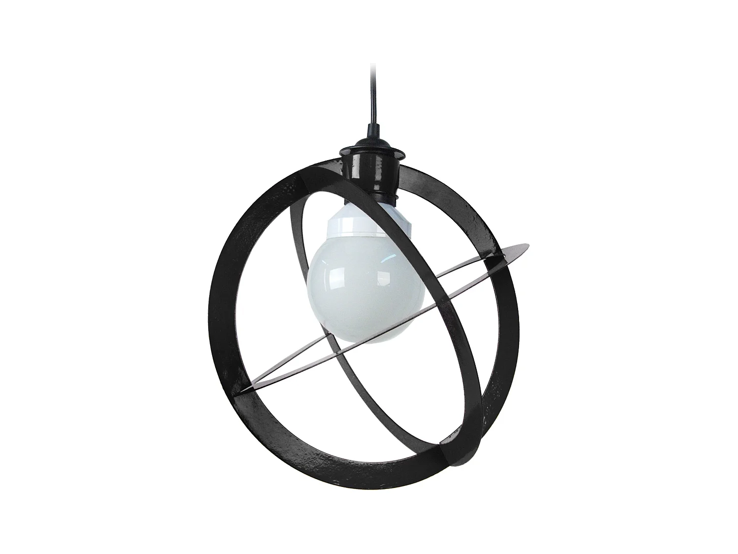 Suspensión  TOSEL ,metal, Negro , A 88xD28xP28cm