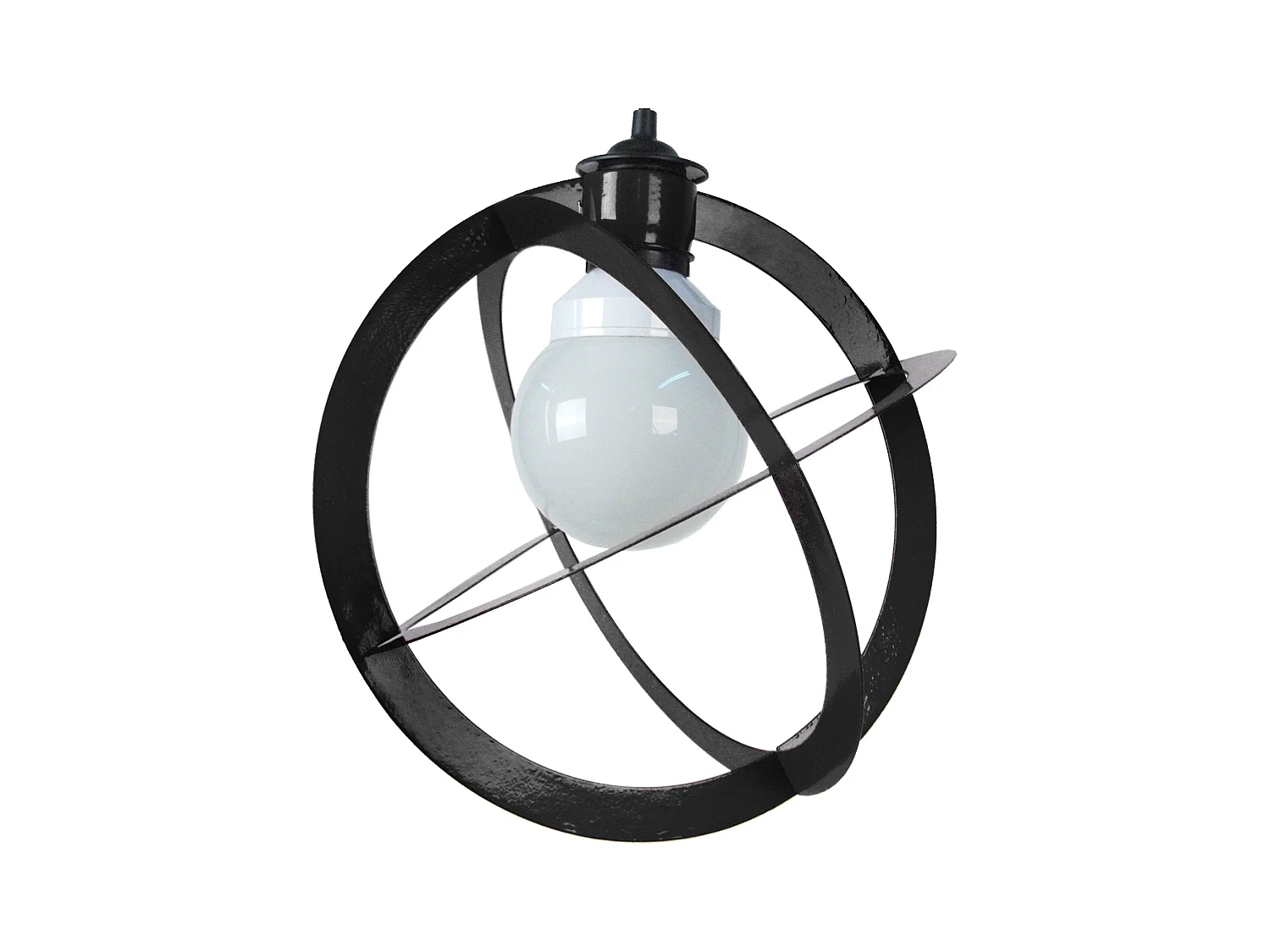 Suspensión  TOSEL ,metal, Negro , A 88xD28xP28cm