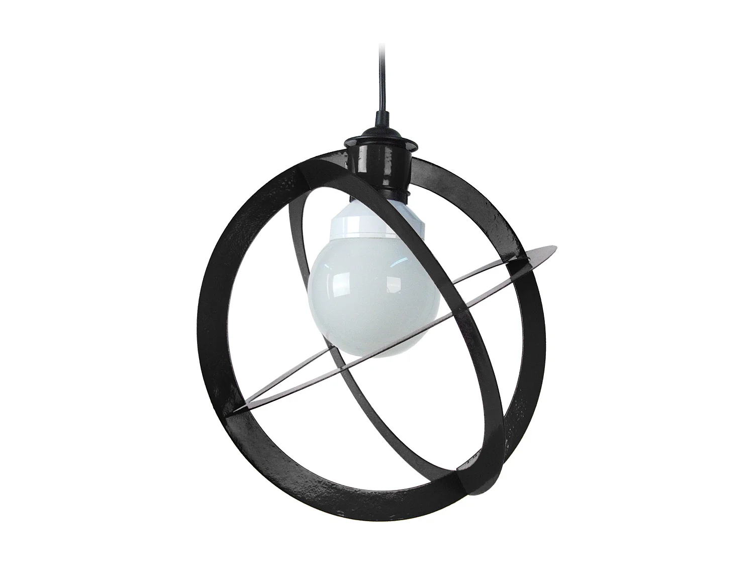 Suspension TOSEL ,métal, Noir , H 88xD28xP28cm