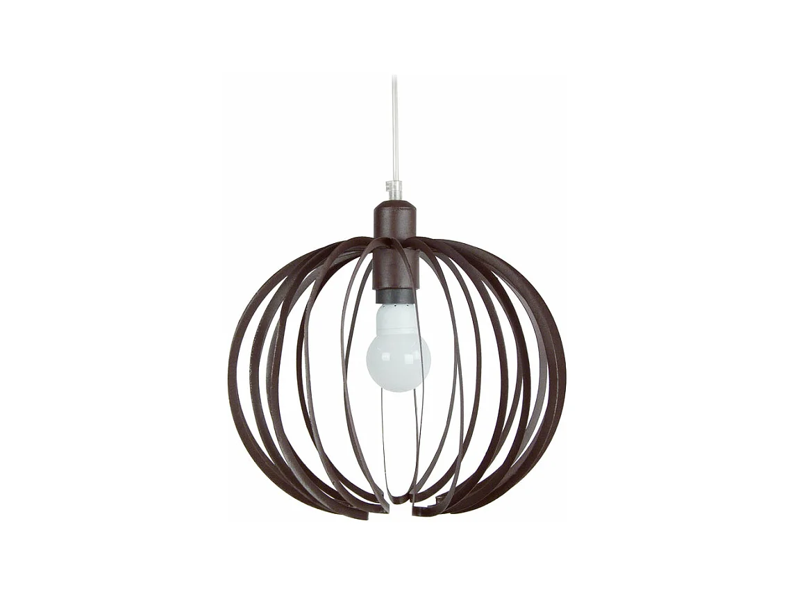 Suspensão TOSEL AFONSO metal globo castanho D25 x  H85  cm