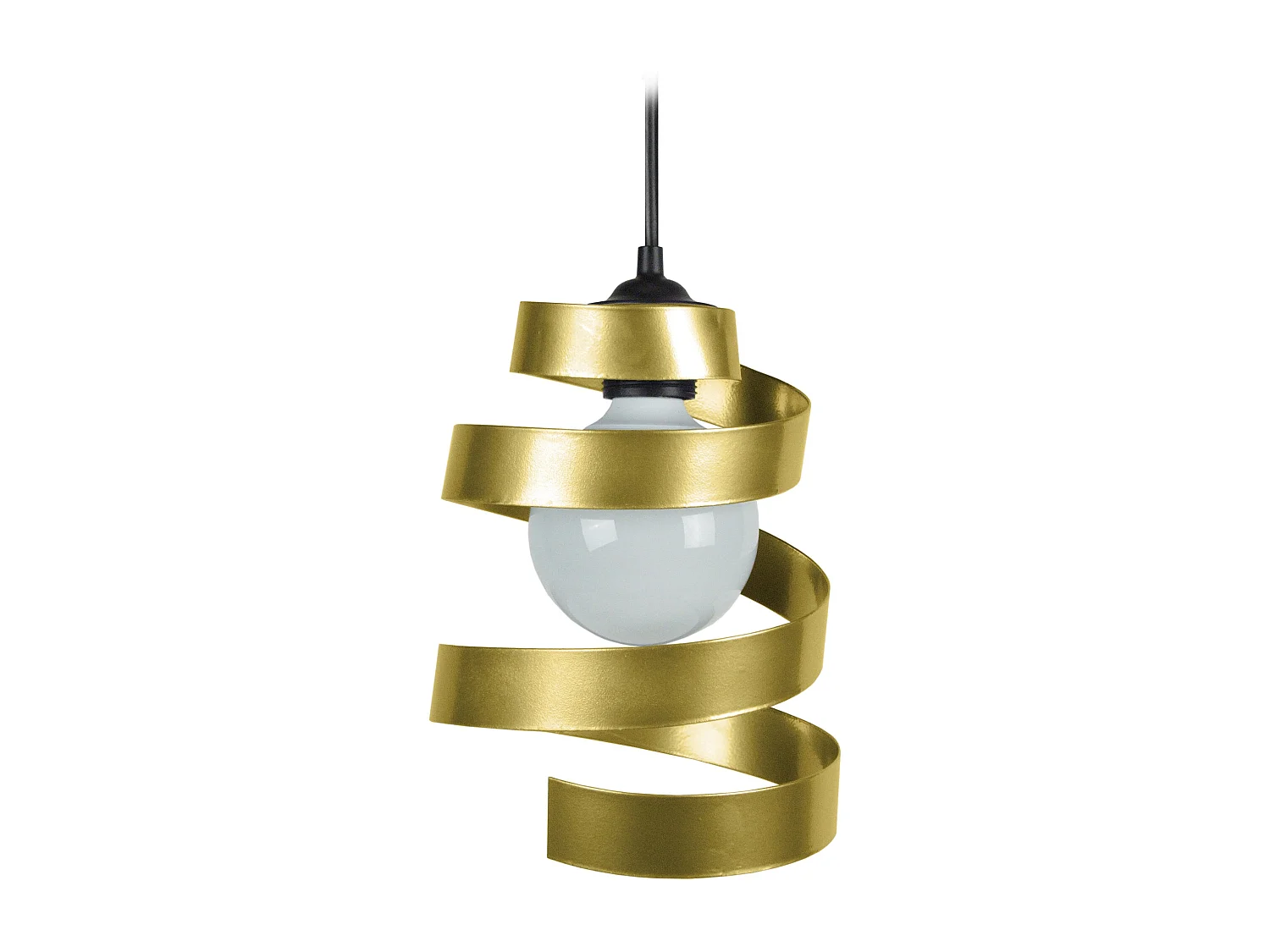 Suspension TOSEL ,métal,Doré ,H90xD 18x P 18cm