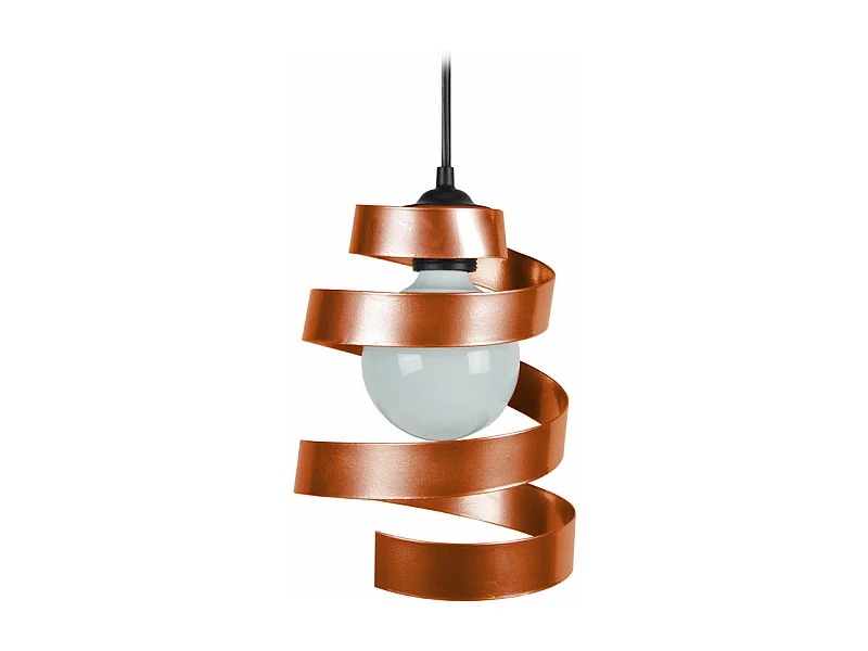 Suspensão TOSEL  SPIRALE vidro cônico marfim D28 x  H80  cm