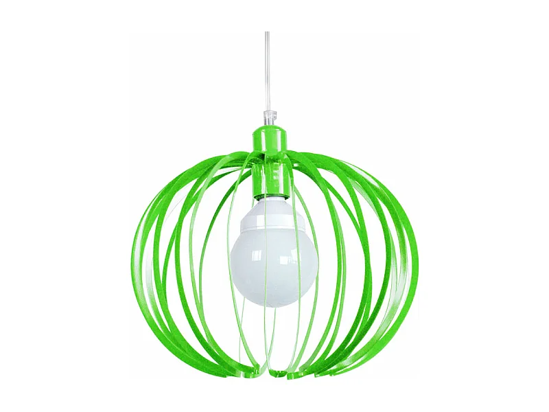 Suspensão TOSEL AFONSO metal globo Verde D25 x  H85  cm