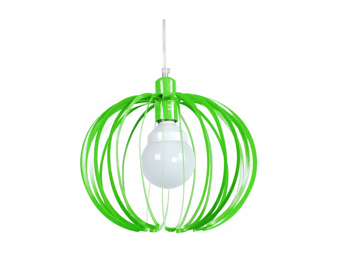 Suspensão TOSEL AFONSO metal globo Verde D25 x  H85  cm
