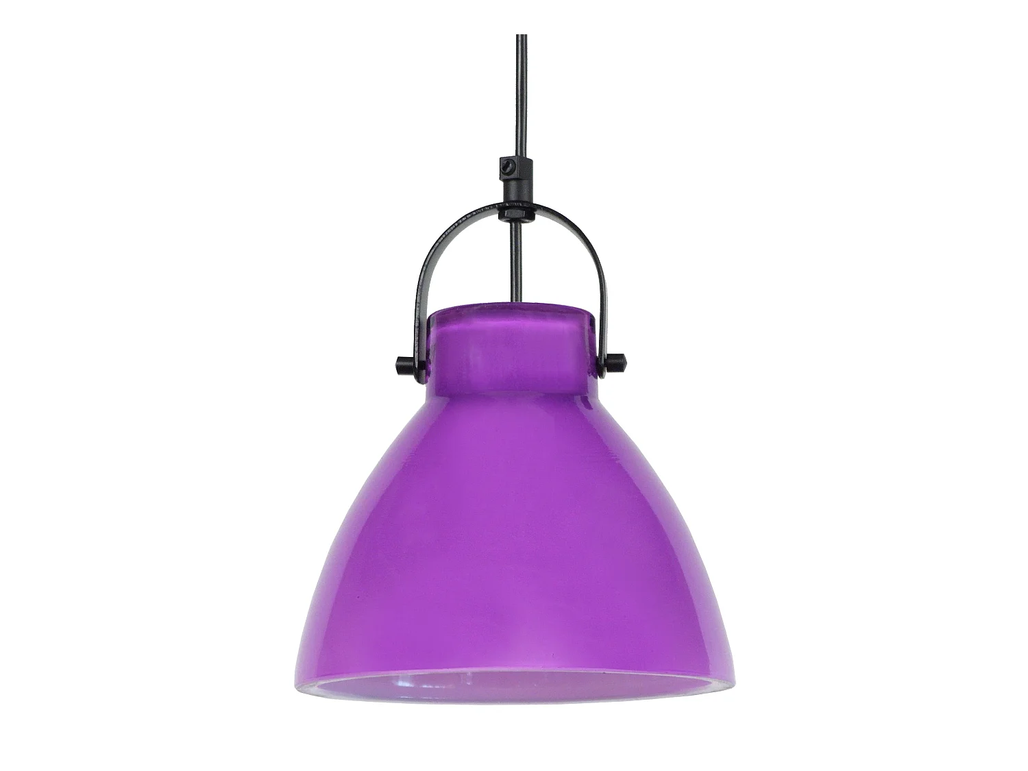 Suspensão TOSEL  ANDERSON vidro cônico lilás D25 x  H90  cm