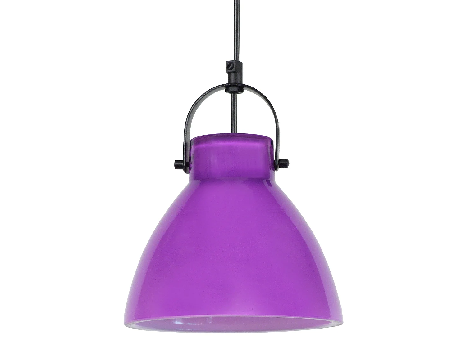 Suspensão TOSEL  ANDERSON vidro cônico lilás D25 x  H90  cm