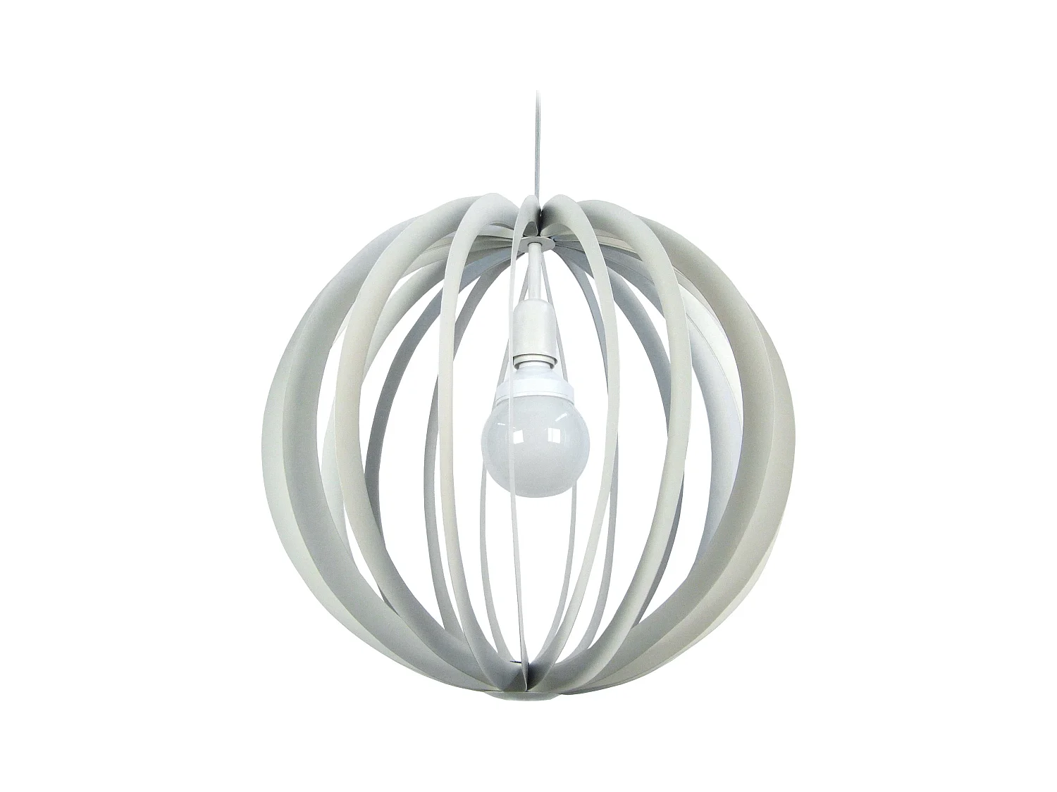 Suspension TOSEL ,métal,Blanc ,H110xD 50x P 50cm
