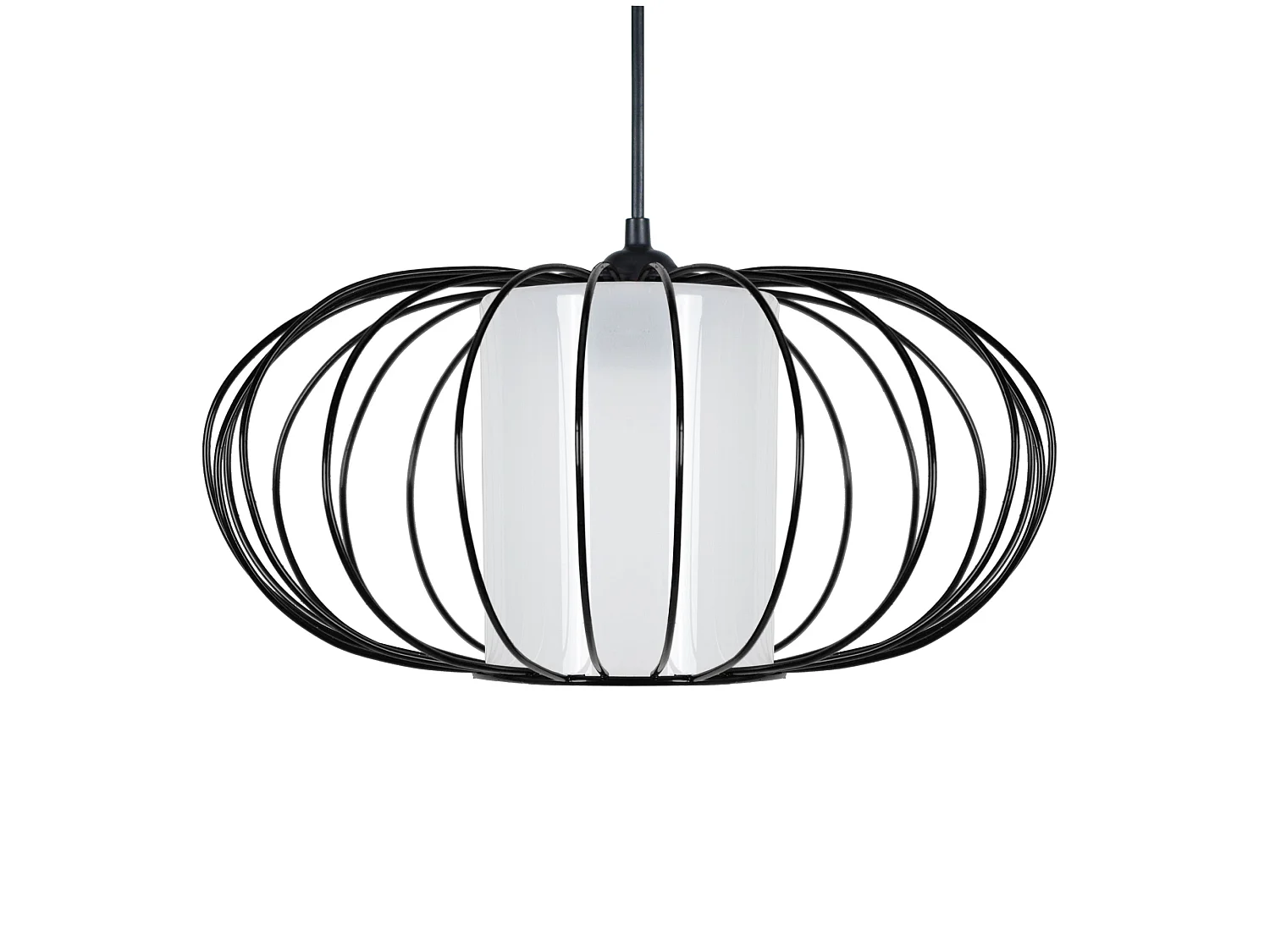 Suspensão TOSEL  OITA vidro globo taupe D35 x  H77  cm