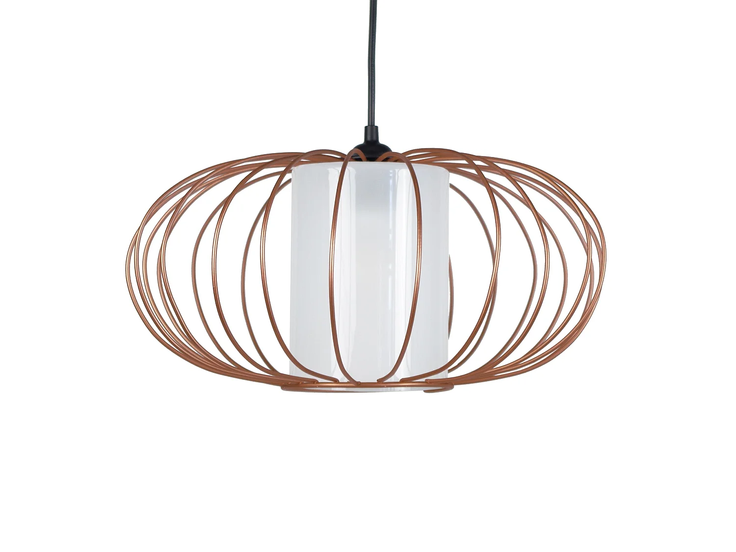 Suspensão TOSEL  OITA vidro globo azul D35 x  H77  cm