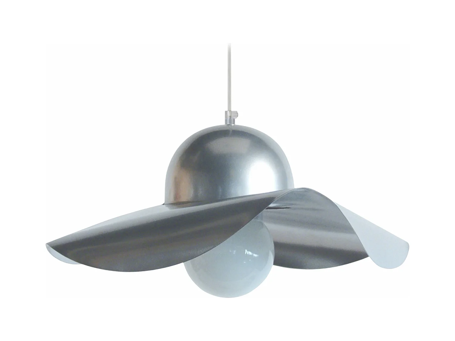 Suspensão TOSEL  ASCOT metal abstrato cinza D40 x  H77  cm